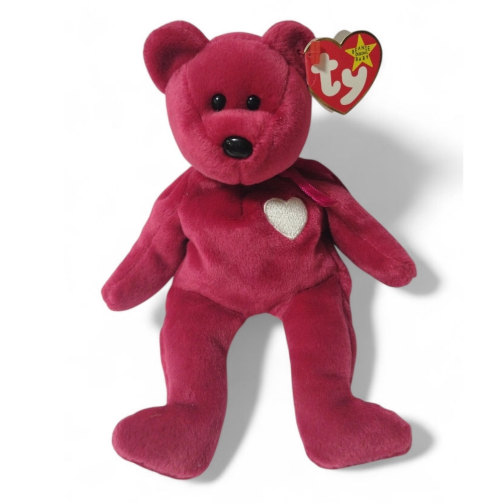 Ty Beanie Babies Valentina The Bear Plush Toy Valentine's Day Bear Heart Bear